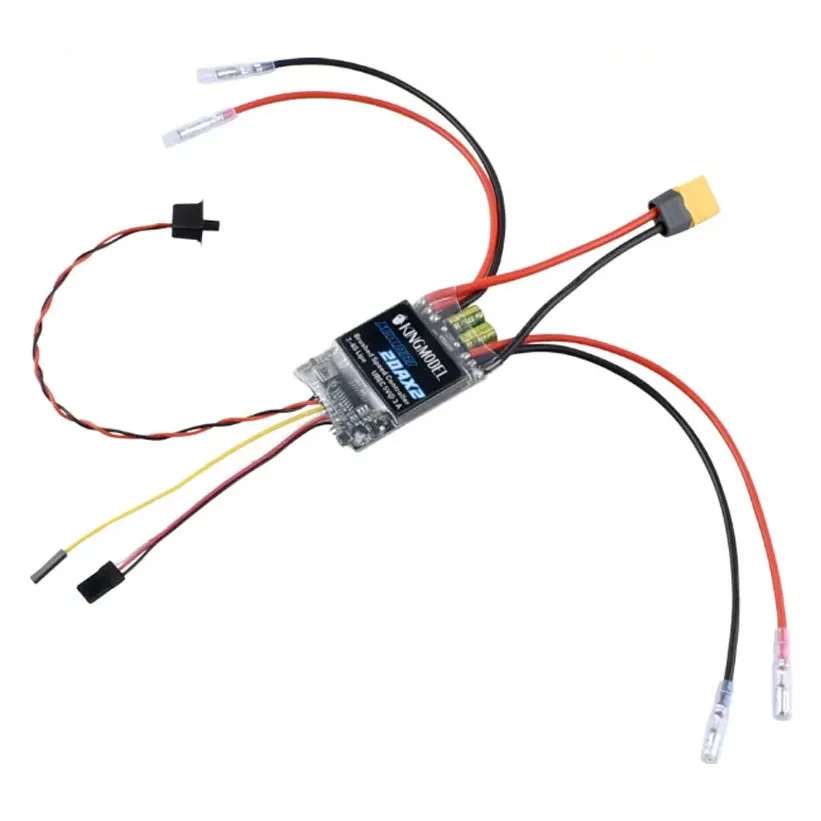 ReadyToSky Dual-Channel Bidirectional Brushed ESC for RC Tanks & Boats — Version: 20A×2, 2-6S