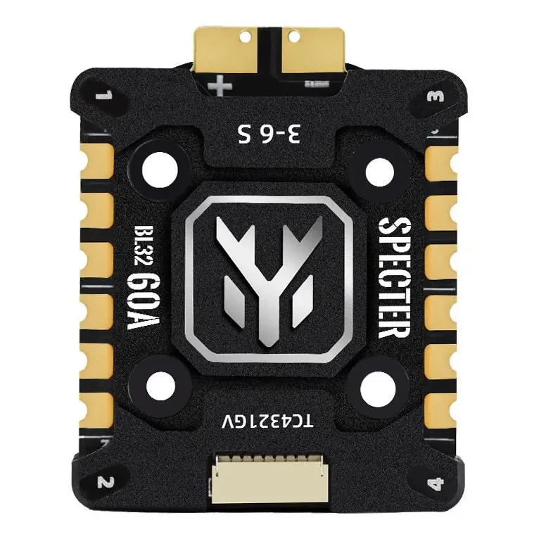 HGLRC SPECTER 60A 4-in-1 ESC 3-6S BL32 128K with Heat Sink
