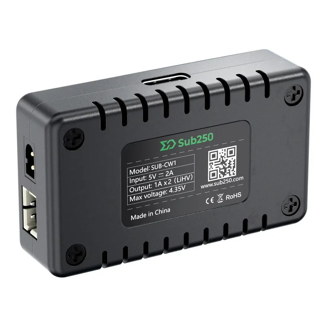 Sub250 CW1 Charger for A30 and PH2.0 Battery Connectors