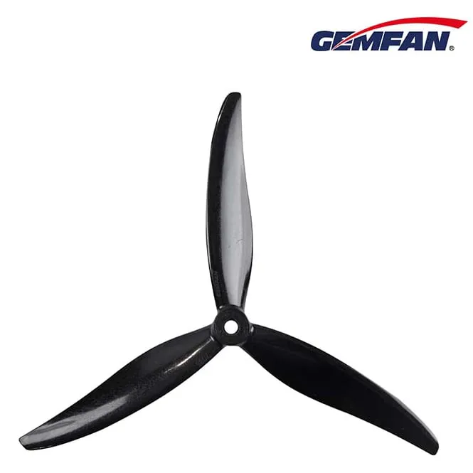 Gemfan Cinelifter 7035 7" 3-Blade Propeller - Reinforced Carbon Nylon (Set of 4 — 2CW+2CCW)
