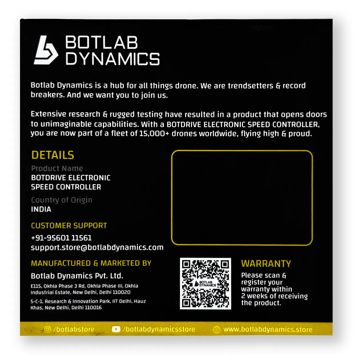 Botlab Dynamics BotDrive 8-Bit 4-in-1 ESC 50A