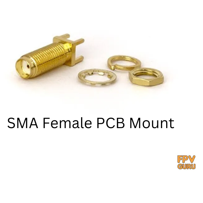 SMA Female Straight Long Connector for PCB Mount