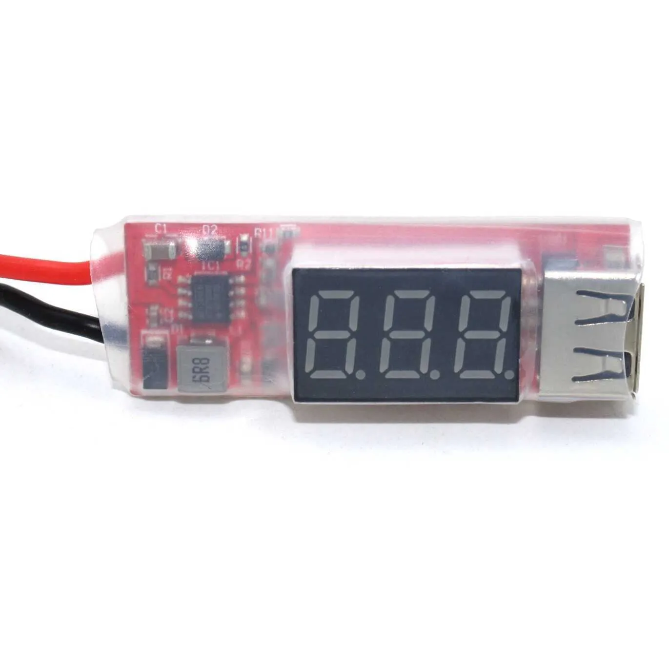 XT60 to USB Adapter with Voltage Display (2-6S LiPo)