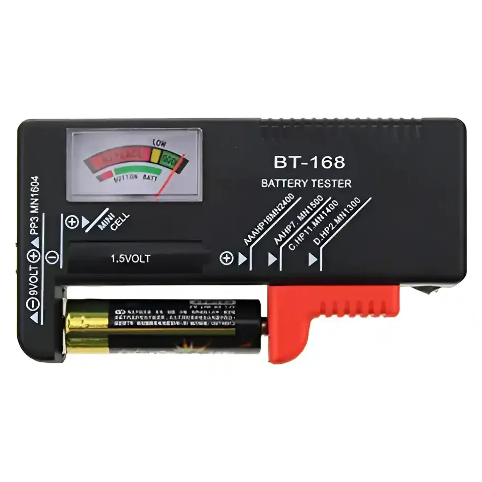 BT-168 Battery Tester for AA, AAA, C, D, 9V and Button Cells