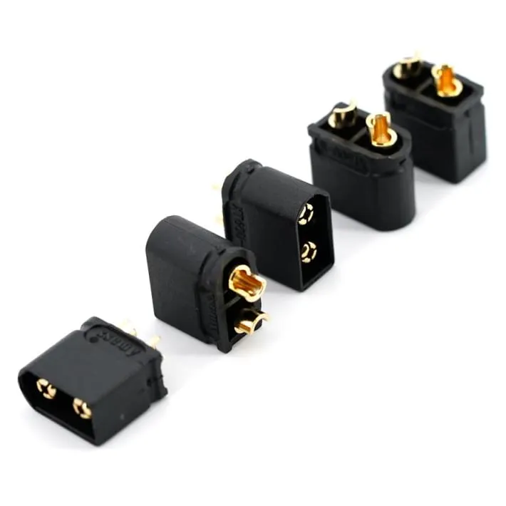 Amass XT60 Male Connector (5 Pack)