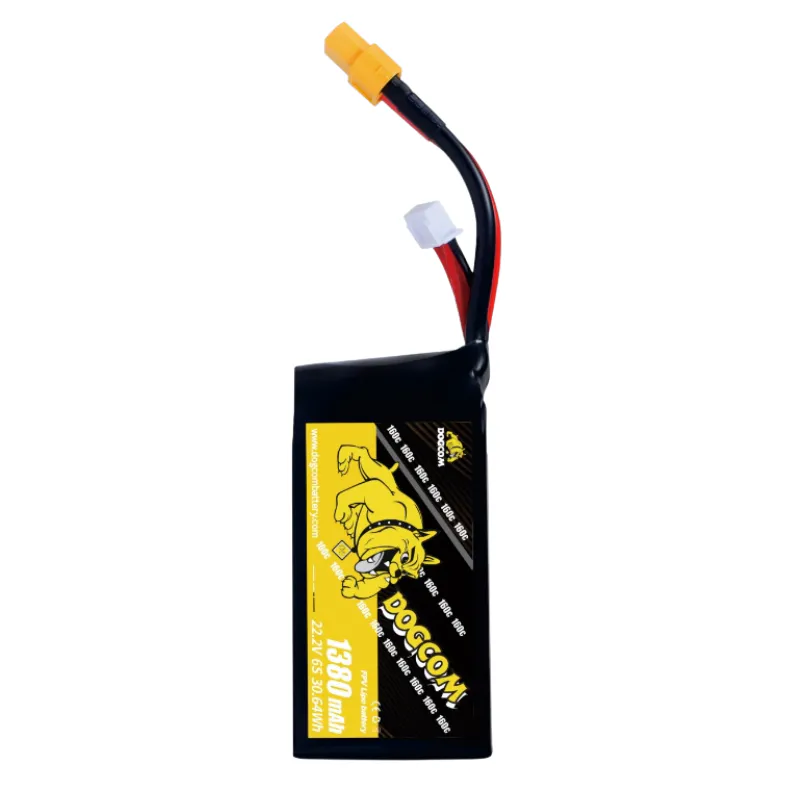 DOGCOM 1380mAh 160C 6S LiPo (XT60)