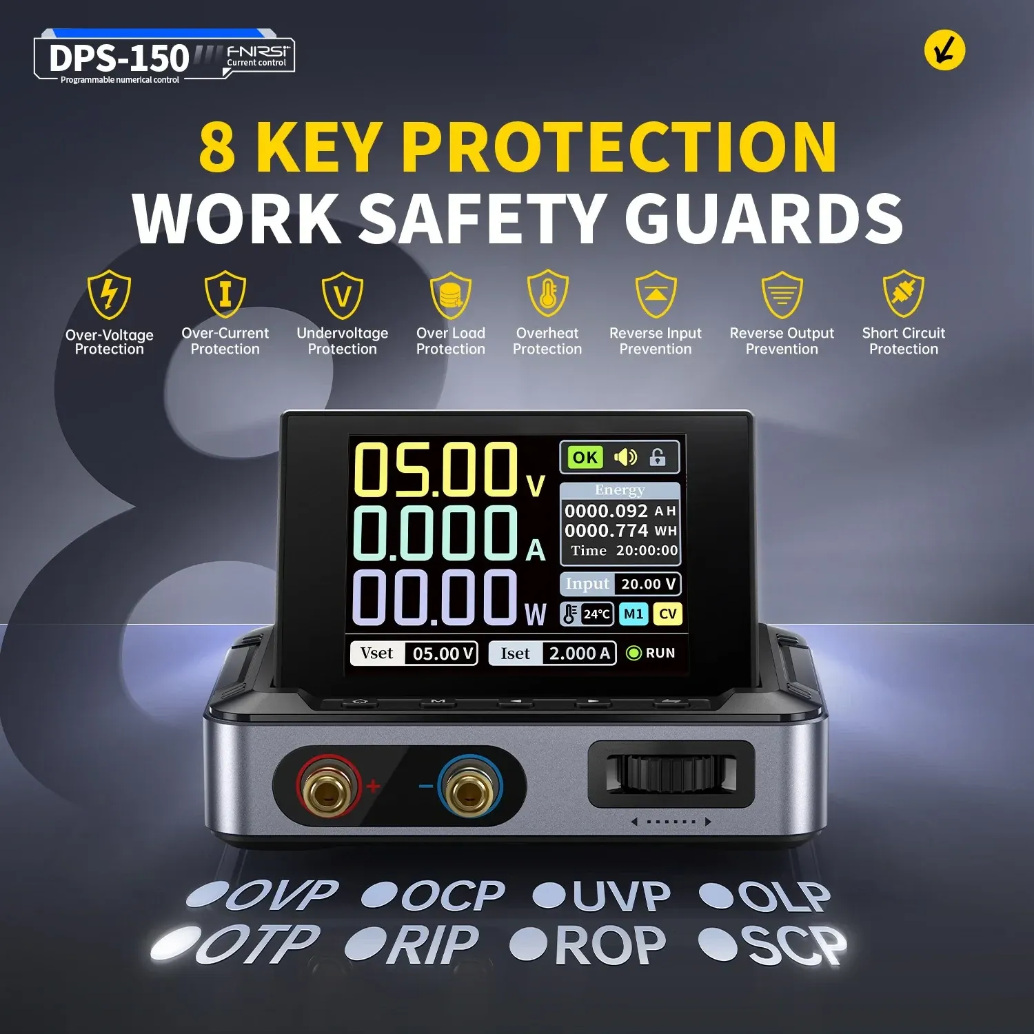 FNIRSI DPS-150 Mini Adjustable DC Power Supply