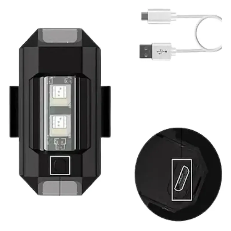 Wireless Seven-Colour LED Strobe Light, Micro USB Rechargeable