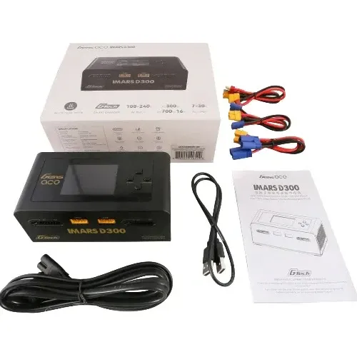 Gens ace iMars D300 Plus G-Tech Dual-Channel AC/DC Charger 300W/700W