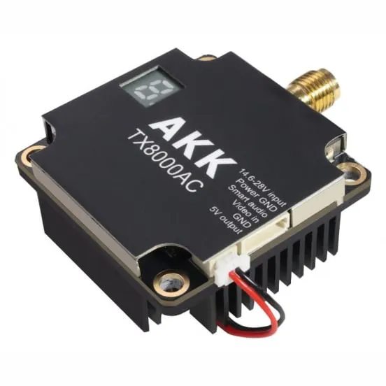 AKK TX8000AC 8W Ultra Long Range 4.9G–6G VTX