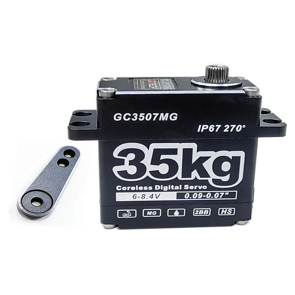 DYS Waterproof 35kg 8.4V Coreless Digital Servo (IP67) — Rotation: 270°