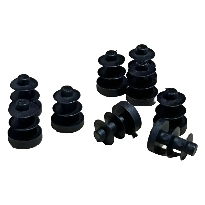 Black Plastic End Cap for Round Tubes