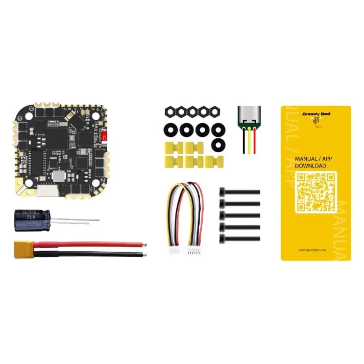 SpeedyBee F745 35A BLHeli_S AIO Flight Controller, 25.5x25.5