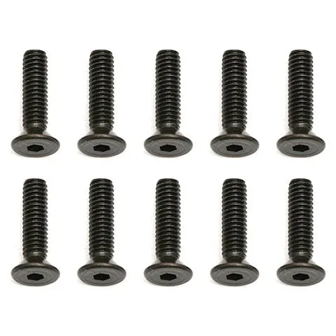 M2/M2.5/M3 Black Countersunk Hex Socket Screws (Pack of 10)