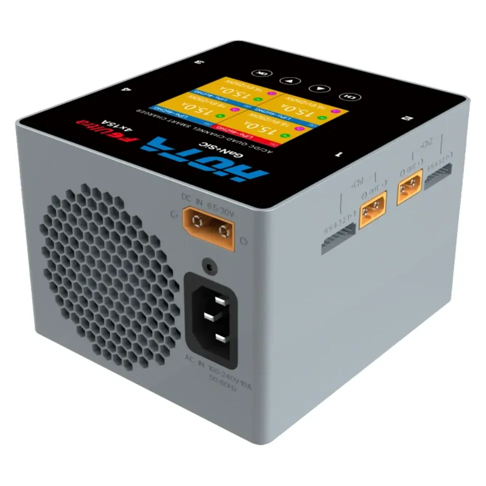 HOTA F6 Ultra Quad-Channel AC/DC Smart Charger (GaN)
