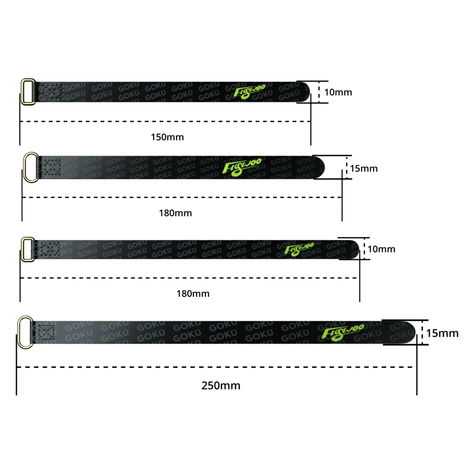 Flywoo Patent Leather Battery Strap (5 PCS)