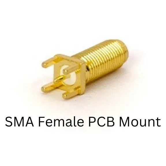 SMA Female Straight Long Connector for PCB Mount
