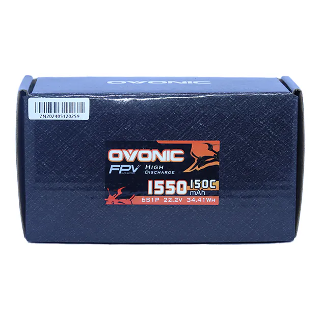 OVONIC 1550mAh 150C 6S1P LiPo Battery with XT60 Plug