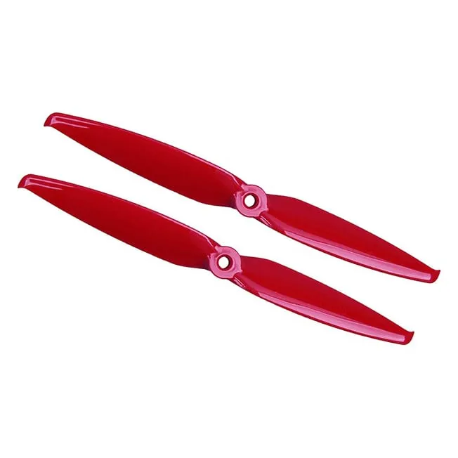 Gemfan Flash 7042 PC 2-Blade Propeller — Clear (2 Pairs — 2CW+2CCW) — Color: Ferrari Red