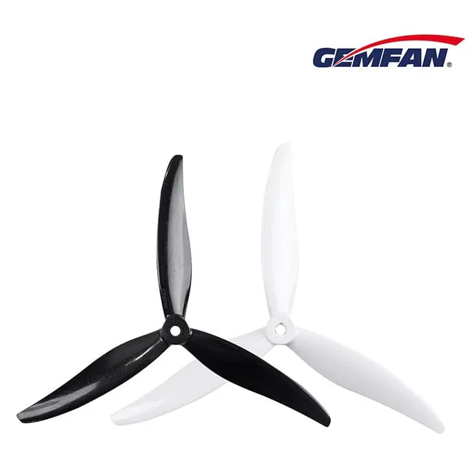 Gemfan Cinelifter 7035 7" 3-Blade Propeller - Reinforced Carbon Nylon (Set of 4 — 2CW+2CCW)