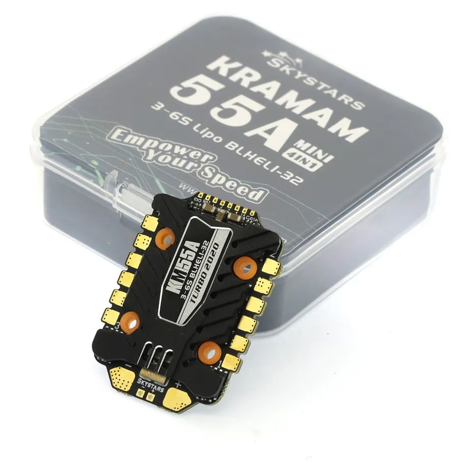 Skystars Turbo2020 KM55A 55A 3-6S BLHeli_32 4-in-1 ESC