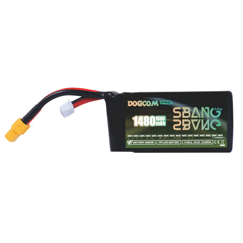 DOGCOM 1480mAh 6S SBANG LiPo (XT60) — C Rating: 160C