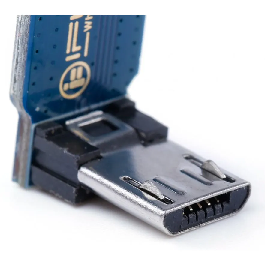 L-Type Micro USB Male to Female Adapter Plate