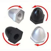 CW/CCW Propeller Nut Caps Pair