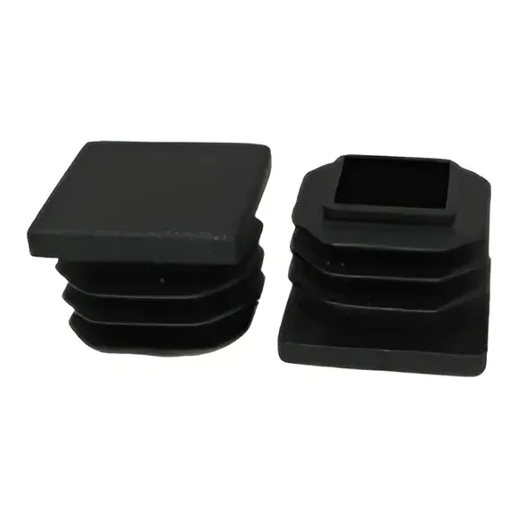 Naide Black Square Tube End Plug 20×20mm