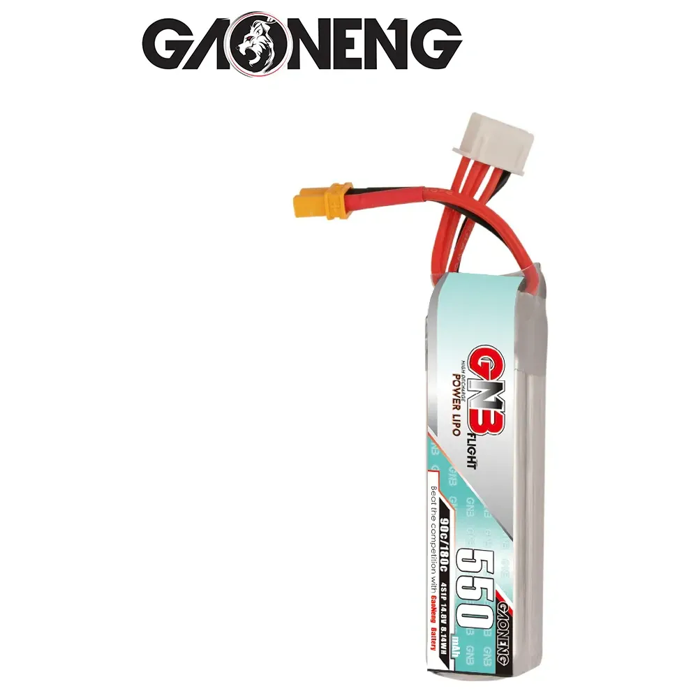 GNB 4S 14.8V 550mAh 90C LiPo Battery (XT30)