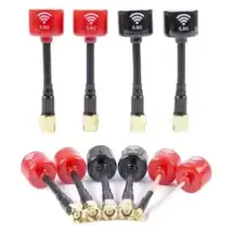 Foxeer Lollipop 3 V3 Antenna 5.8G 2.3dBi RHCP SMA 85mm (Red)