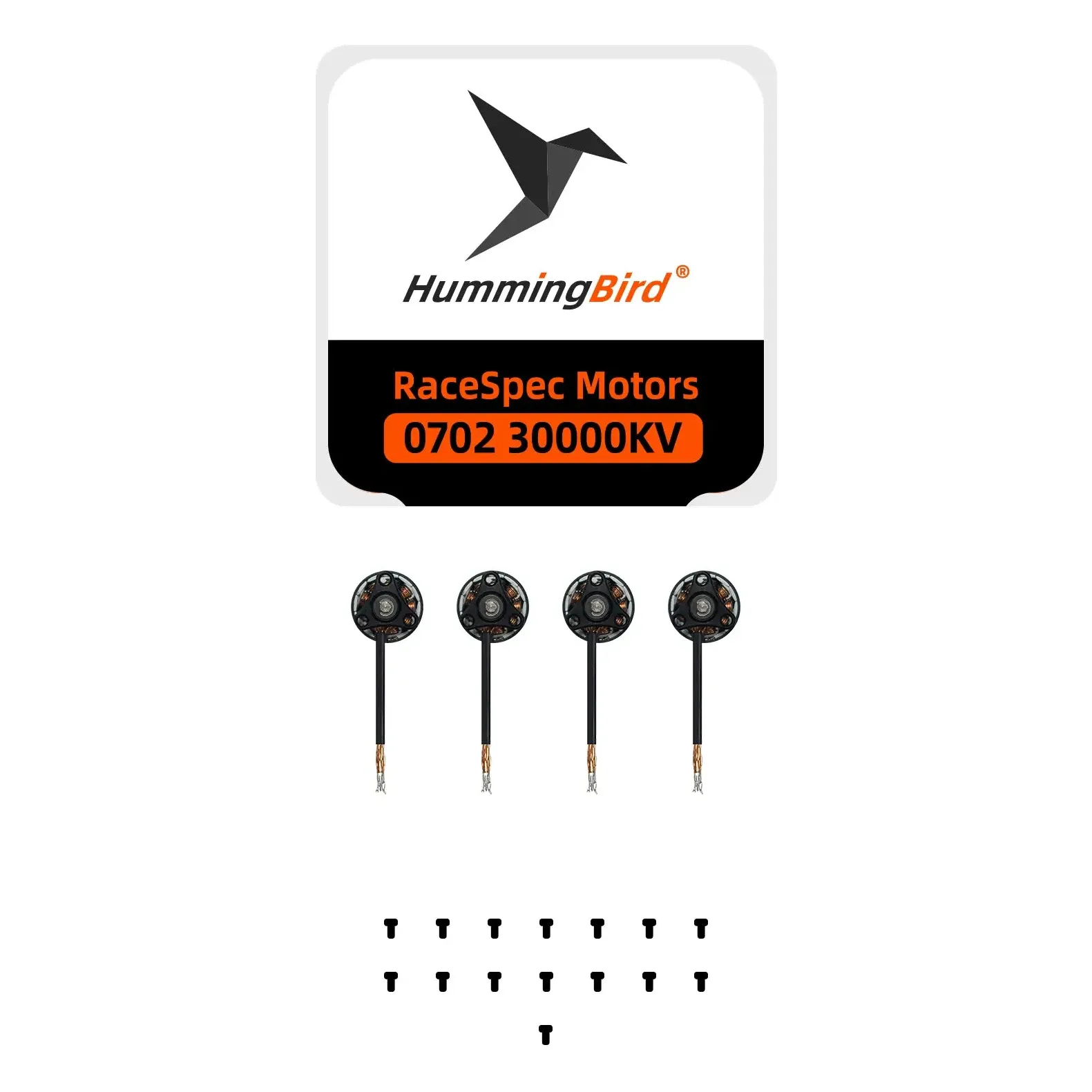 Hummingbird 0702 True 30000KV Racespec Brushless Motors (Set of 4)