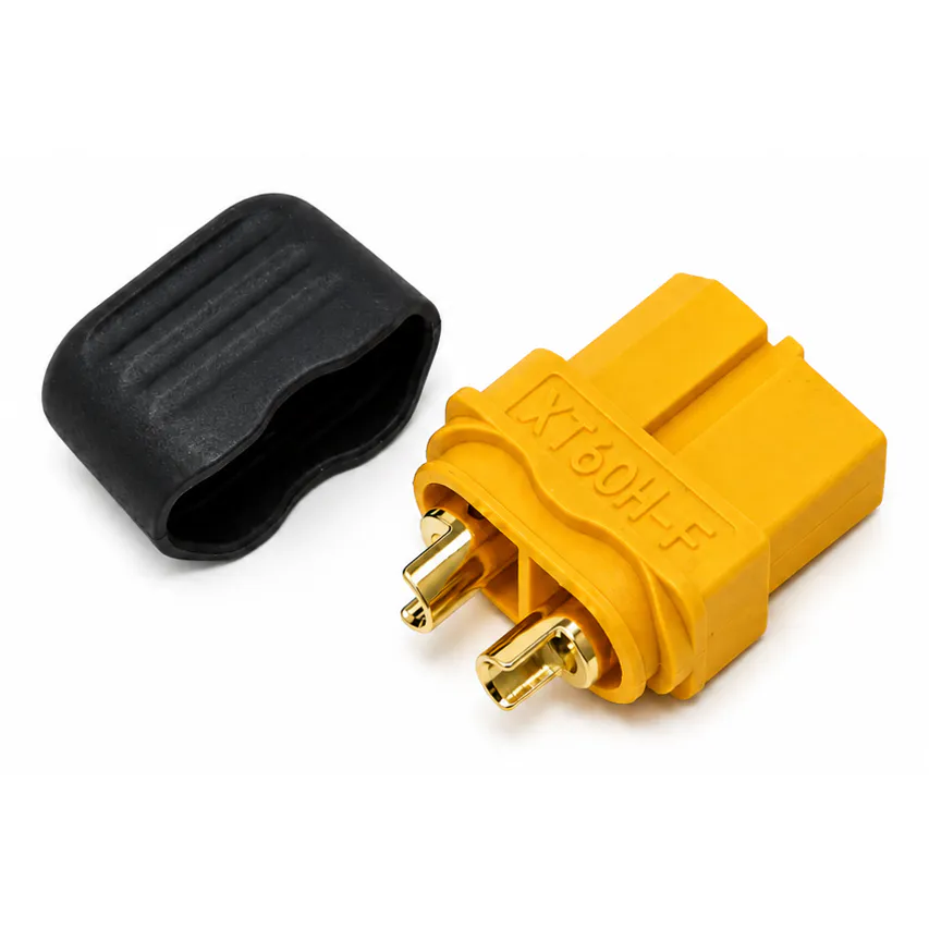 Amass XT60H Female Connector — Gold/Yellow