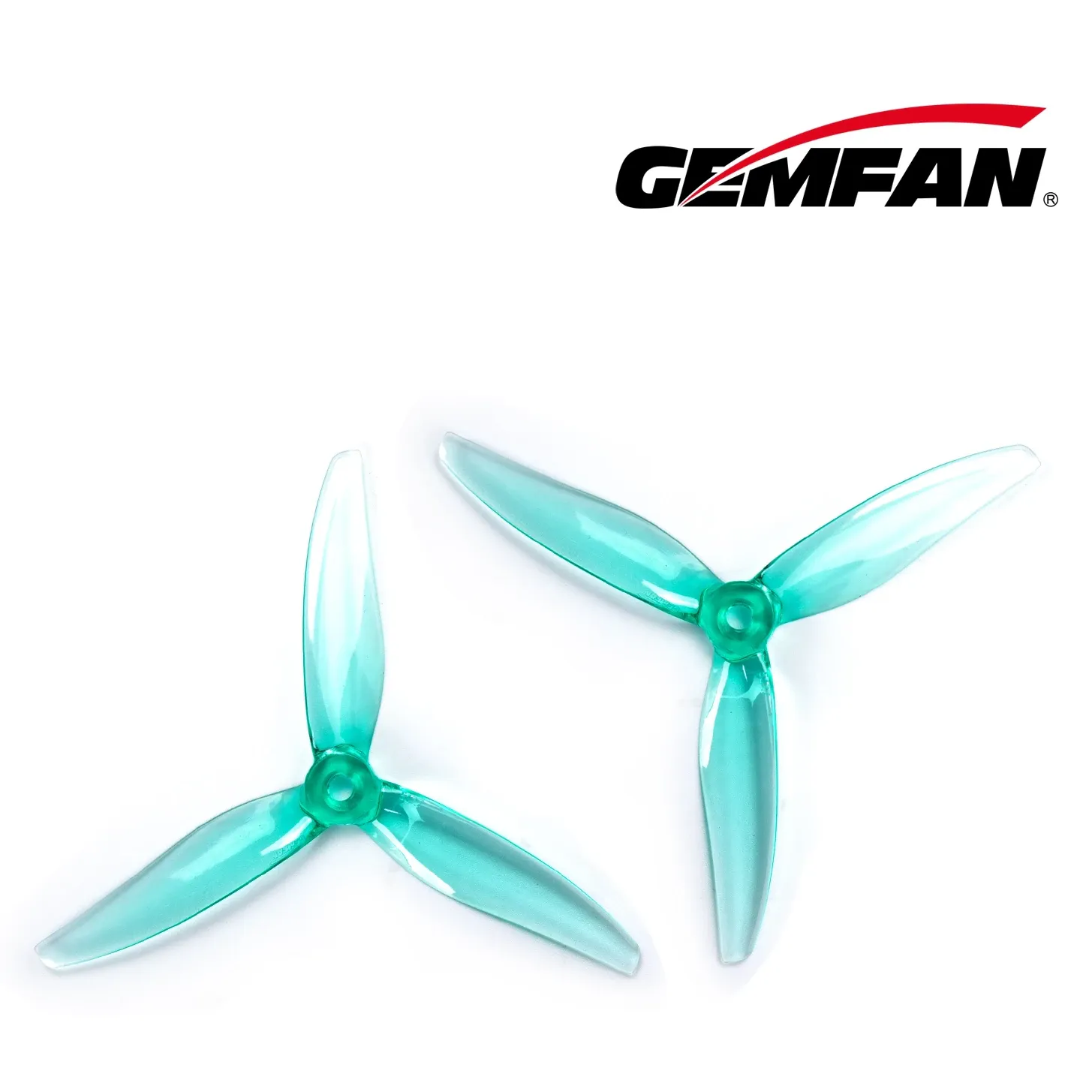 Gemfan Hurricane 5127-3 Propeller (Set of 4 — 2CW+2CCW) — Color: Clear Green