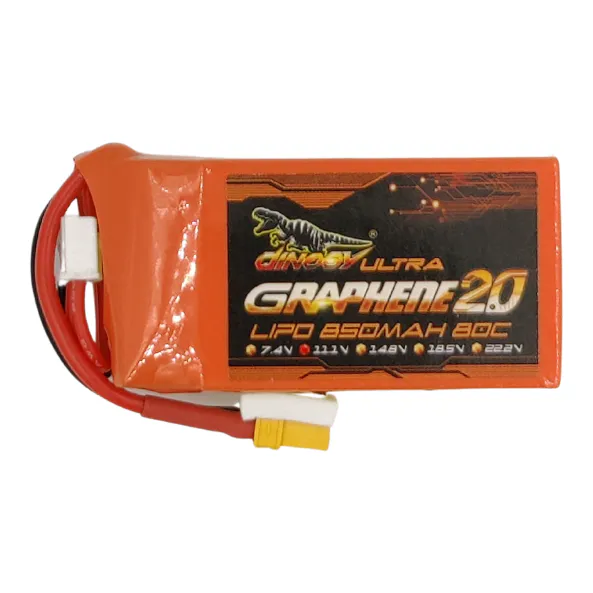 Dinogy Graphene 2.0 3S 850mAh 80C LiPo Battery