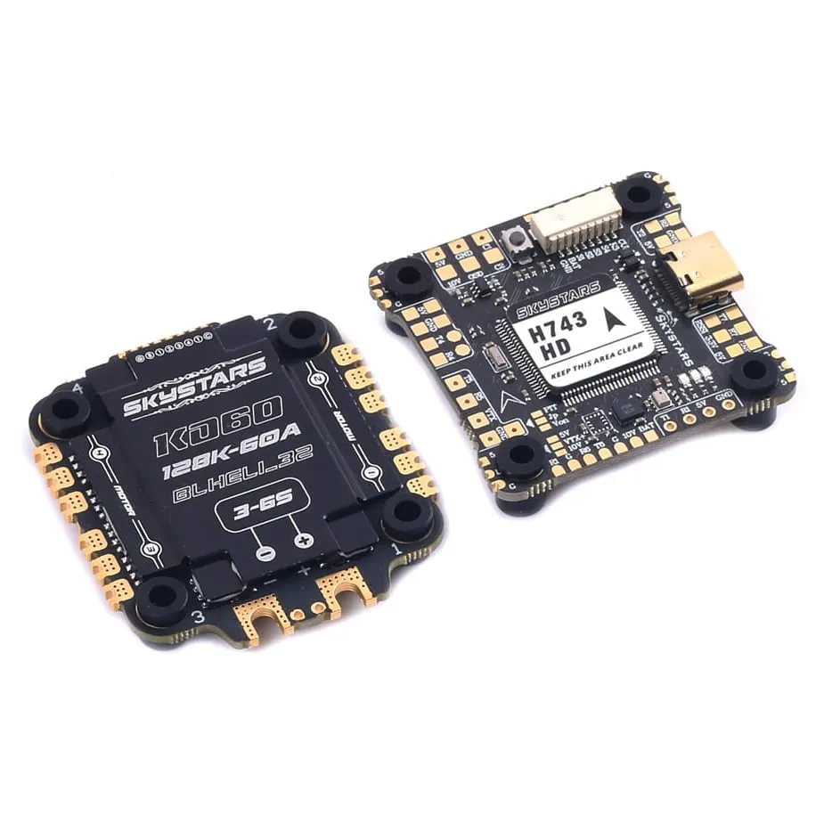 Skystars H7 HD KO60 128K BLHeli_32 Stack 30x30 Single Gyro