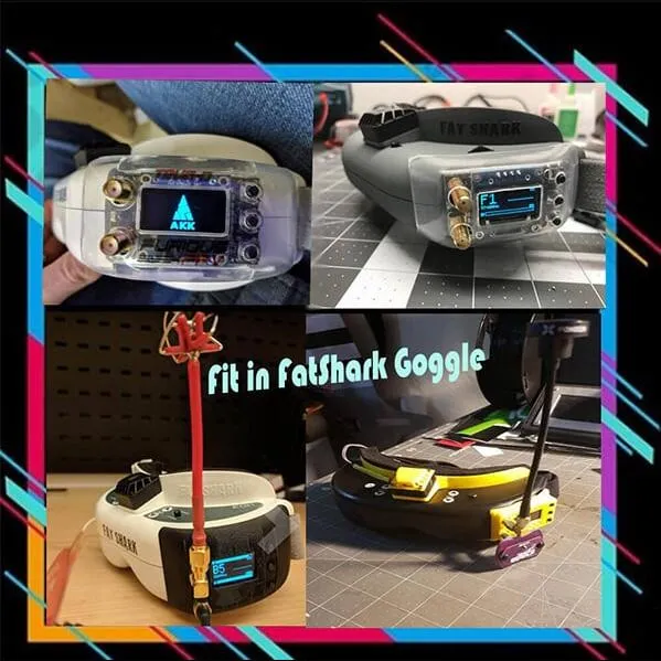 AKK 5.8GHz Diversity FPV Video Receiver (96CH)