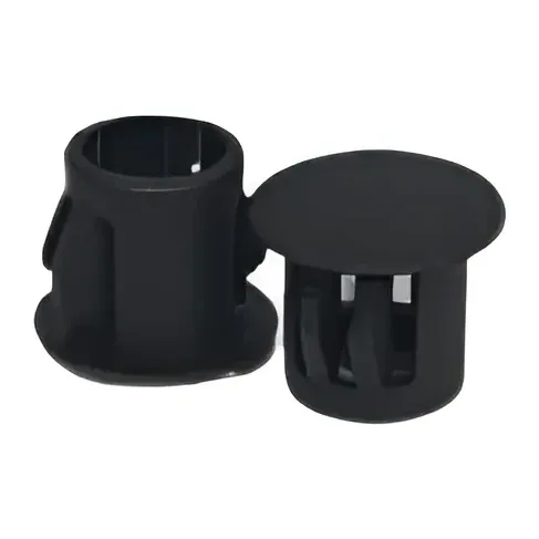 Naide Black Rubber Hole Button Plug
