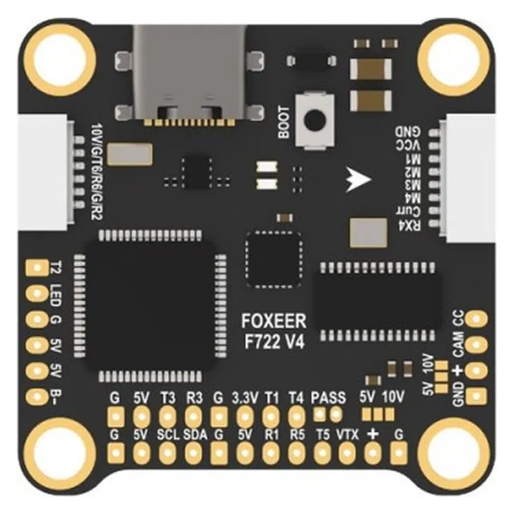 Foxeer F722 V4 30x30 Flight Controller (MPU6000, 8S Dual BEC, Barometer, X8)