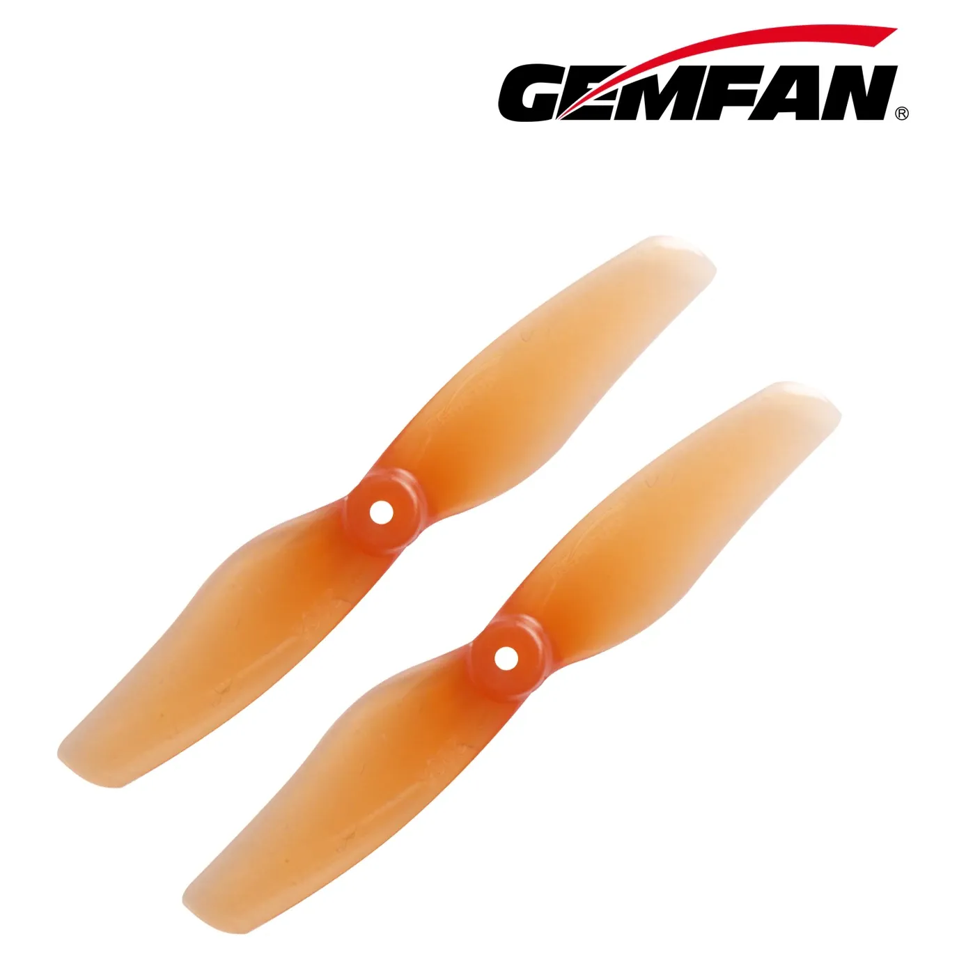 Gemfan Hurricane 2008-2 Propellers — Color: Orange / Shaft: 1.5mm