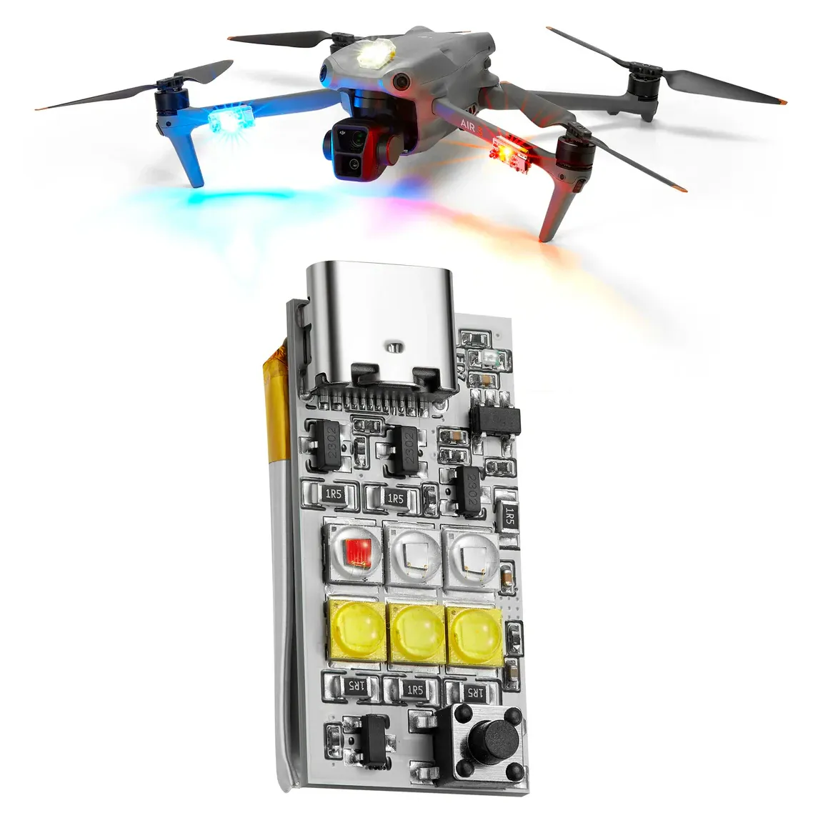 ViFly Strobe Platinum - 6 Cree LED Lights 1000 Lumen FAA Compliant