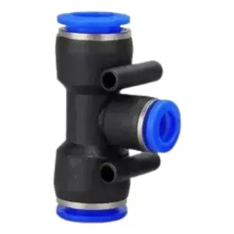 T-Shape Push-Fit Air Line Connector 8 x 8 x 8 mm