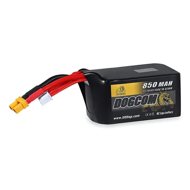 DOGCOM 6S 850mAh 150C LiPo Battery (XT60)