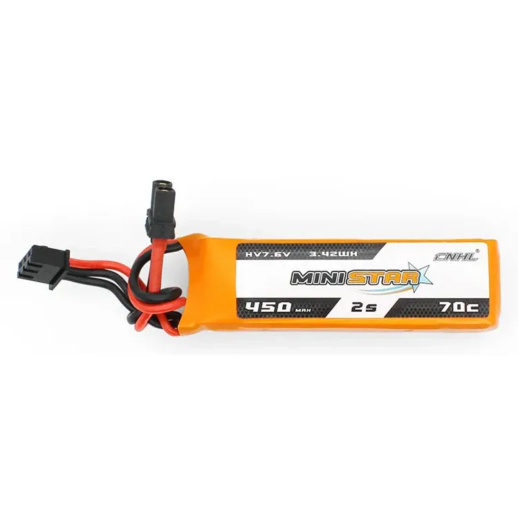CNHL MiniStar HV 450mAh 2S 7.6V 70C LiPo Battery (3 Pack)