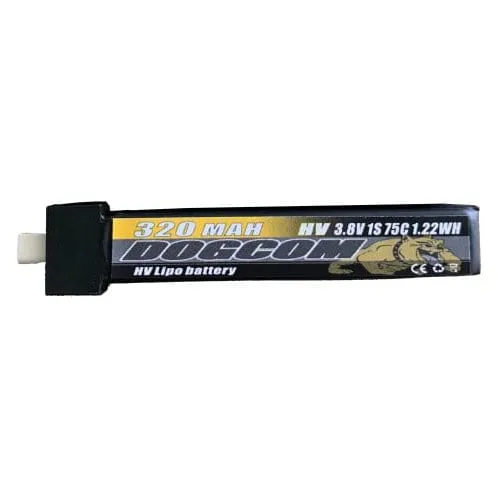 DOGCOM 320mAh 1S 4.35V HV 75C LiPo Battery BT2.0