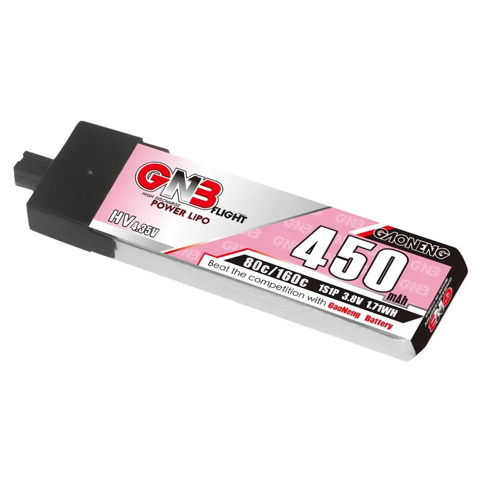 GAONENG GNB LiHV 450mAh 1S 3.8V 80C A30 Battery