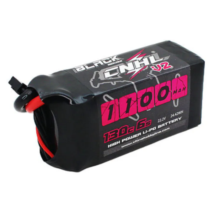 CNHL Black Series V2 1100mAh 6S 22.2V 130C LiPo Battery (XT60)