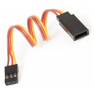 SafeConnect Flat 26AWG JR Servo Extension Lead (10-60cm)