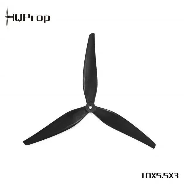 HQProp MacroQuad 10x5.5x3 Props (1CW+1CCW) Black Glass-Fibre Nylon