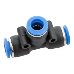 T-Shape Push-Fit Air Line Connector 8 x 8 x 8 mm